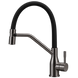 Комплект кухонної мийки Kraft NANO BLACK PVD HS60*45 декор (3.0/1.0 мм)+Кухонний змішувач Kraft 3025PVD SM30280 фото 9