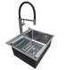 Комплект кухонной мойки Kraft HM 5448 DECOR (3.0/1.0 мм) SM1052 фото 3