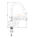 Комплект кухонної мийки Kraft&nbsp;HM&nbsp;- 7848ALB&nbsp;PVD&nbsp;(3.0/1.0 мм) SM397 фото 8