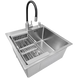 Комплект кухонной мойка Kraft KRF 5050 decor (3.0/1.0 мм) SM1830 фото 2