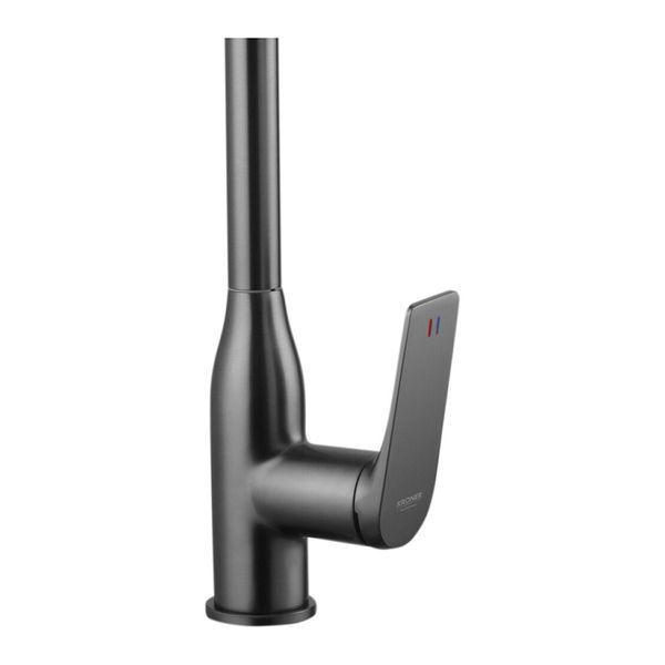 Комплект кухонной мойки Kraft HM 50х50 NANO BLACK (DECOR) PVD (3.0/1.0 мм) SМ6042 фото