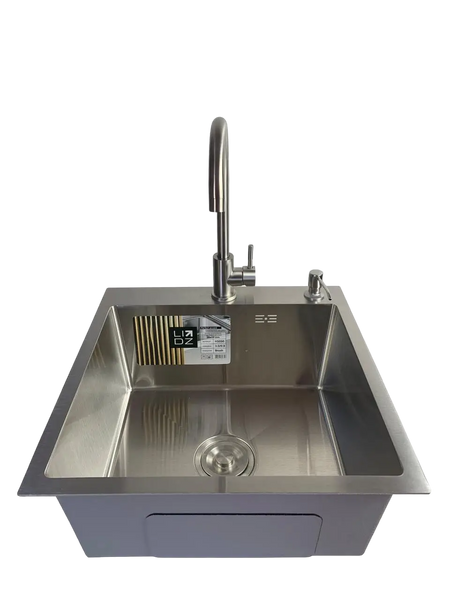 Мойка для кухни Lidz Handmade H5050 Brushed Steel 3,0/1,0 мм SM551 фото