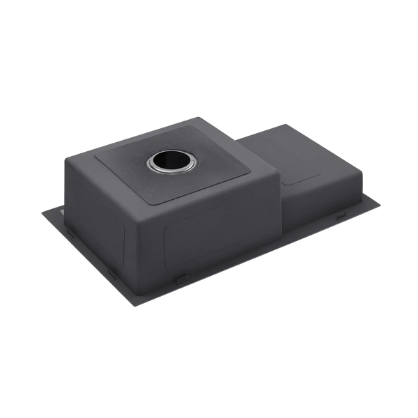 Комплект кухонной мойки Kraft&nbsp;HM&nbsp;NANO BLACK - 7848ALB&nbsp;PVD&nbsp;(3.0/1.0 мм)+Кухонный смеситель TH38 VALESO PVD SM25014 фото