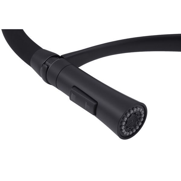 Комплект кухонной мойка Kraft KRF 4540 NANO BLACK (DECOR) PVD (3.0/1.0 мм) SM7800 фото