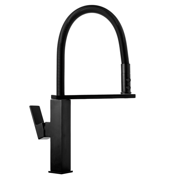 Комплект кухонной мойки Kraft HM 7546 NANO BLACK SM3577 фото