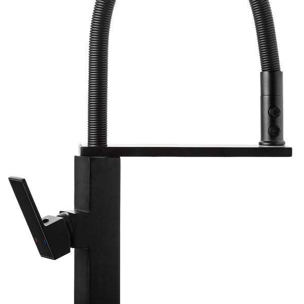 Комплект кухонной мойки Kraft HM 7546 NANO BLACK SM3577 фото