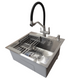 Комплект кухонної мийки Kraft KRF 5448 DECOR (3.0/1.0 мм) SM833 фото 1
