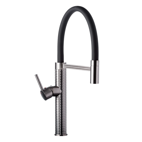 Комплект кухонной мойки Kraft HM 7546 NANO BLACK SM3870 фото