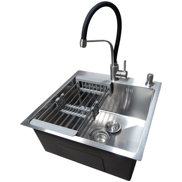 Комплект кухонной мойка Kraft KRF 5050 decor (3.0/1.0 мм) SM203704 фото
