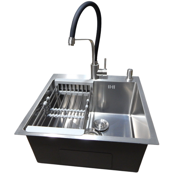 Комплект кухонной мойка Kraft KRF 5050 decor (3.0/1.0 мм) SM203704 фото