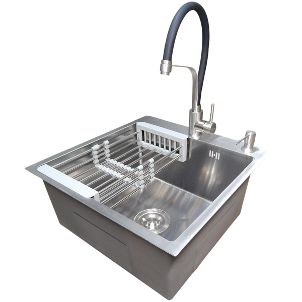 Комплект кухонной мойка Kraft KRF 5050 decor (3.0/1.0 мм) SM203704 фото