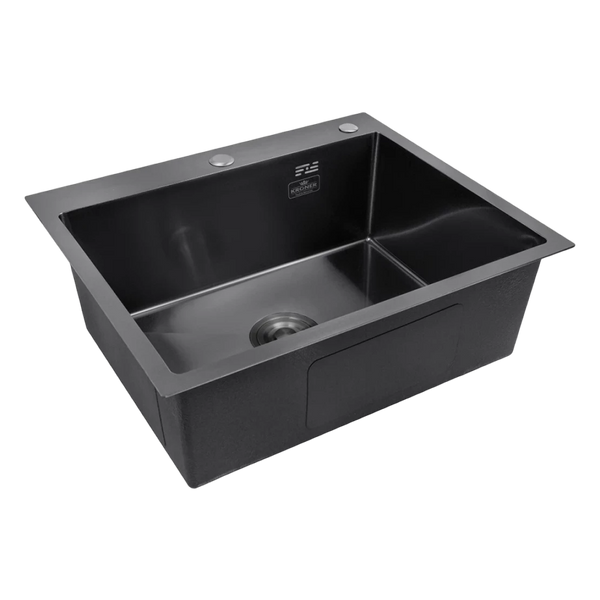 Комплект кухонной мойки KRP Schwarze - 6050HM PVD SM022 фото