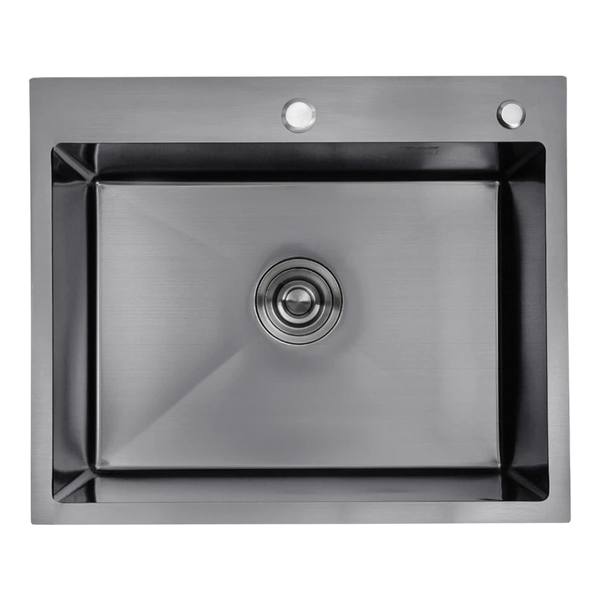 Комплект кухонной мойки KRP Schwarze - 6050HM PVD SM022 фото