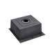 Комплект кухонной мойки Kraft HM 50х50 NANO BLACK (DECOR) PVD (3.0/1.0 мм) SМ457 фото 12