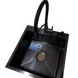 Комплект кухонной мойки Kraft HM 50х50 NANO BLACK (DECOR) PVD (3.0/1.0 мм) SМ457 фото 7