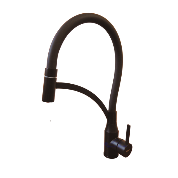 Комплект кухонної мийки KRAFT Handmade PVD чорна HS54*48 (3.0/1.0 мм) декор SM064 фото
