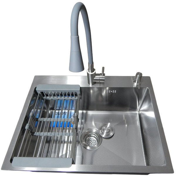Комплект кухонной мойки Kraft HM 5448 DECOR (3.0/1.0 мм) SM20560 фото