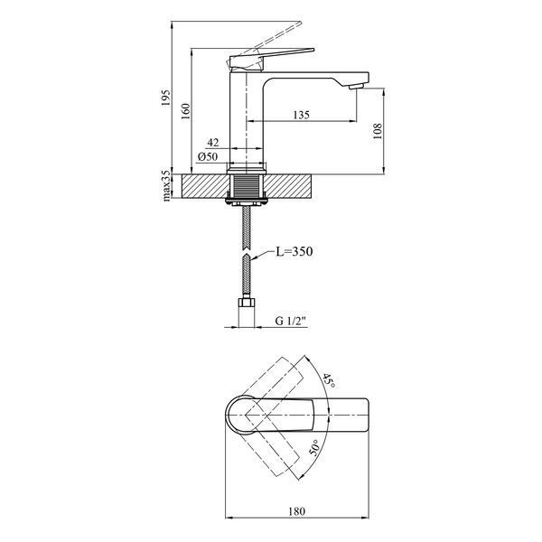 Набор 2 в 1 душевая система Kroner Makon-GRP063 + смеситель Makon-GRP010 CVS30226 фото