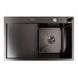 Комплект кухонної мийки CM 78*50 R чорна PVD VALESO Handmade (3,0/0,8) SM4590 фото 2
