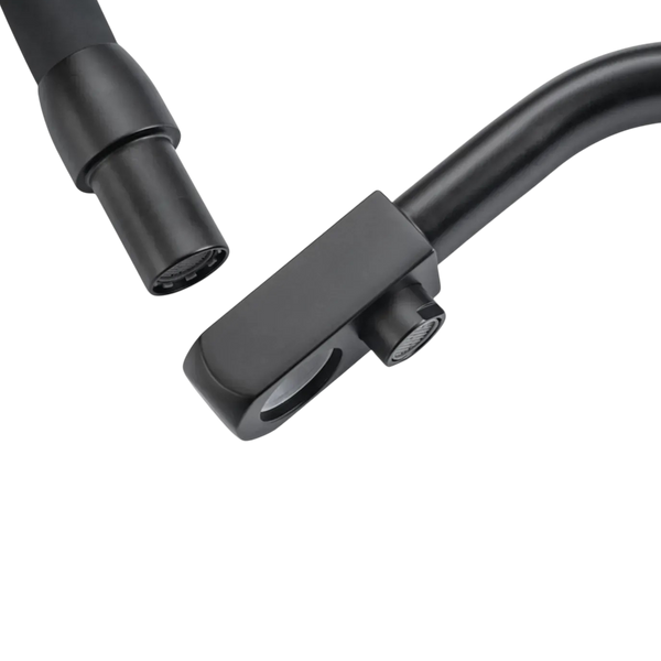 Комплект кухонної мийки Kraft NANO BLACK PVD HS 500х500мм Декор (3.0/1.0 мм)+Змішувач для кухні з підключенням до фільтра Pllen&oacute; Lazio ST19 nero SM7040 фото