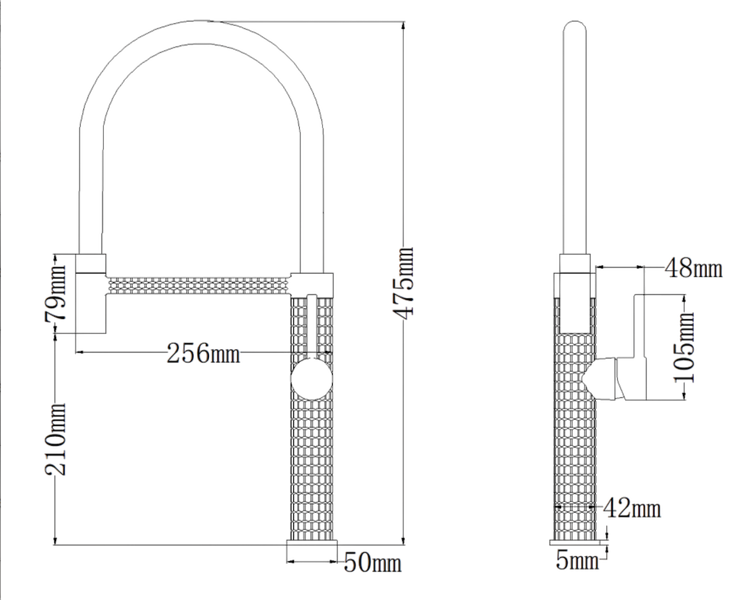 Комплект кухонной мойки KRAFT Handmade PVD чорна HS 5050 (3.0/1.0 мм) SM6188 фото