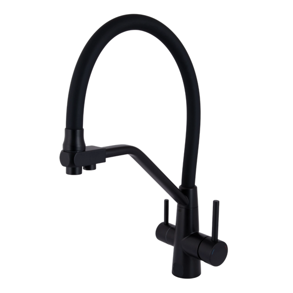 Комплект кухонної мийки Kraft NANO BLACK PVD HS60*50 Декор (3.0/1.0 мм) SM2349 фото