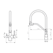 Комплект кухонної мийки Kraft NANO BLACK PVD HS60*50 Декор (3.0/1.0 мм) SM2349 фото 13