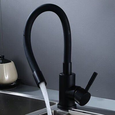 Комплект кухонной мойки Kraft -NANO BLACK 5050HM PVD SM8615 фото
