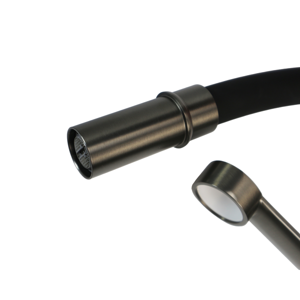 Комплект кухонної мийки Kraft NANO BLACK PVD HS50*50 (3.0/1.0 мм) декор SM6210 фото