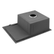 Комплект кухонной мойки Kroner Schwarze - 6350RHM PVD (3.0/1.0 мм SM451 фото 5