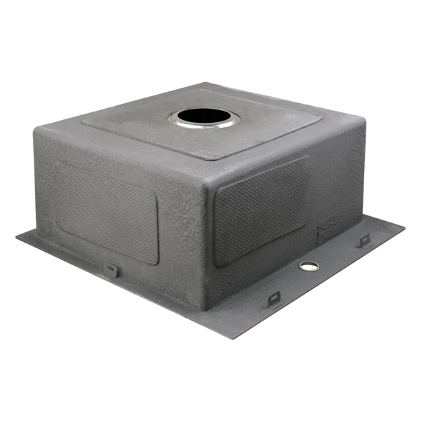 Комплект кухонной мойка Kraft KRF 5050 decor (3.0/1.0 мм)+Смеситель для кухни с гибким изливом Kroner KRP Edelstahl Klassisch SM2600 фото