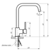 Комплект кухонной мойки Kraft NANO BLACK PVD HS 65х48 (3.0/1.0 мм) SM1802 фото 9