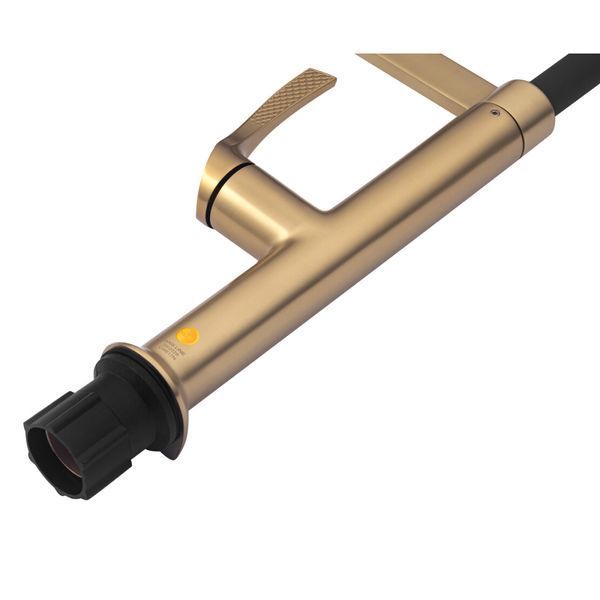 Комплект кухонної мийки Kraft NANO GOLD PVD HS60*45 (3.0/1.0 мм) декор SM50174 фото