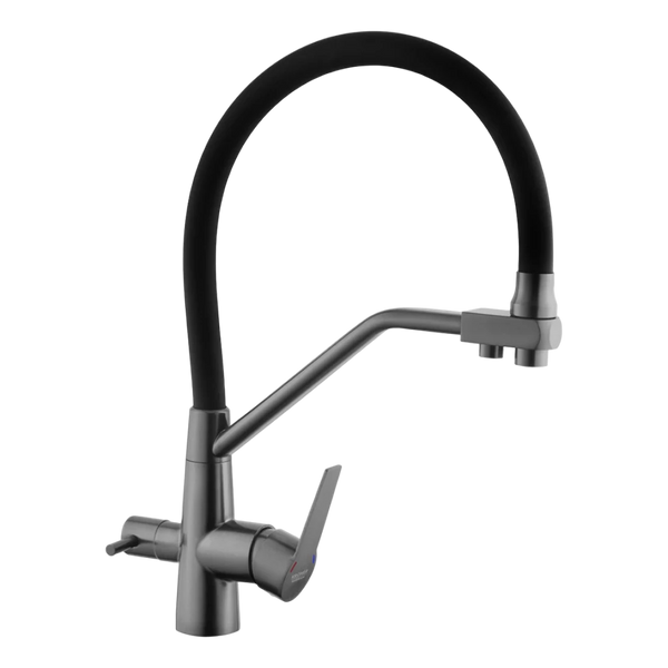 Комплект кухонной мойки Kroner KRP Derby - 60х50HM PVD (2,5/0,5 мм) SM5534 фото