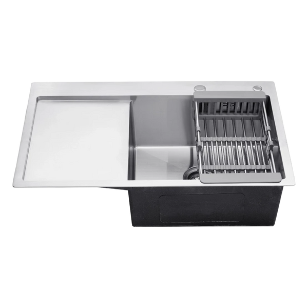 Комплект кухонної мийки KRP Geburstet - 7849RHM SM401 фото