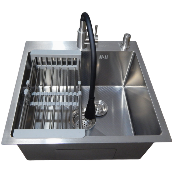 Комплект кухонной мойка Kraft KRF 5050 decor (3.0/1.0 мм) SM3705 фото