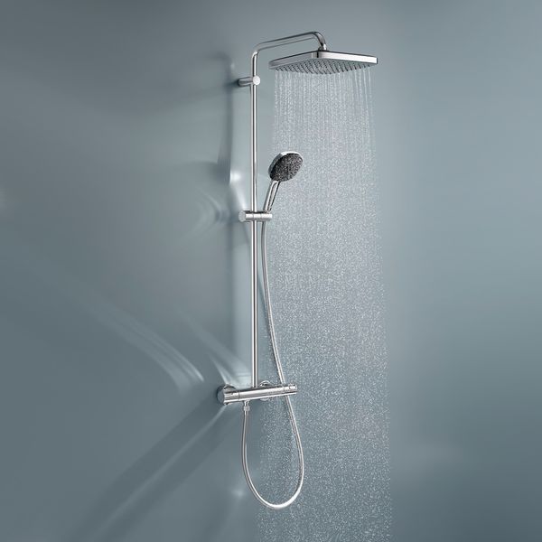 Набір змішувачів 2 в 1 для ванної кімнати Grohe QuickFix Vitalio Comfort Cube зі змішувачем для раковини Dice (UA203101TM) CV037312 фото