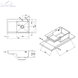 Комплект кухонной мойки KRP Schwarze - 78Х48RHM PVD SM34 фото 5