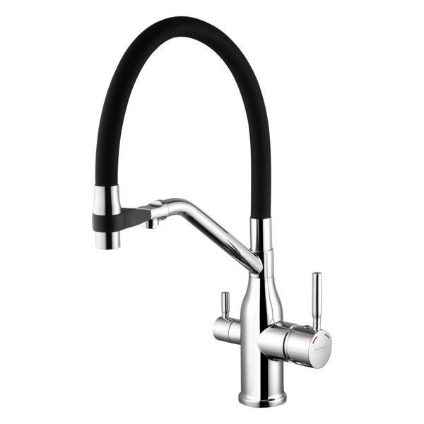 Комплект кухонної мийки Kraft KRF 6045 DECOR (3.0/1.0 мм) SM5009 фото