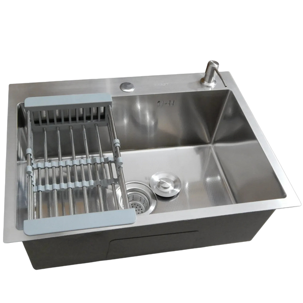 Комплект кухонної мийки Kraft KRF 6045 DECOR (3.0/1.0 мм) SM5009 фото