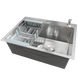 Комплект кухонної мийки Kraft KRF 6045 DECOR (3.0/1.0 мм) SM5009 фото 4