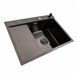 КОМПЛЕКТ Valeso Handmade мойка CM 65*50 R PVD черная + смеситель XK09B черный SM5151 фото 2