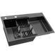 Кухонная мойка Kraft HM - 7848 ALB NANO BLACK PVD (3.0/1.0 мм) SM30023 фото 1
