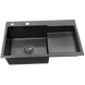 Кухонная мойка Kraft HM - 7848 ALB NANO BLACK PVD (3.0/1.0 мм) SM30023 фото 2