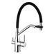 Комплект кухонной мойки Kraft HM 540х480 DECOR (3.0/1.0 мм)+Смеситель для кухни Kroner KRP Kuche - C03816BLK (хром) SM4501 фото 11