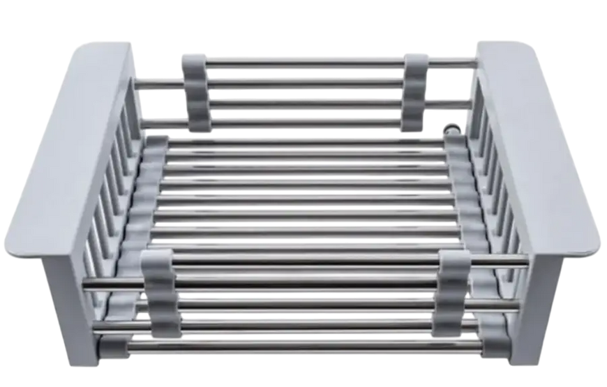 Комплект кухонной мойки Kraft HM 540х480 DECOR (3.0/1.0 мм)+Смеситель для кухни Kroner KRP Kuche - C03816BLK (хром) SM4501 фото