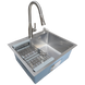 Комплект кухонной мойки Kraft KRF 5448 DECOR (3.0/1.0 мм) SM7290 фото 5