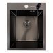 Кухонный комплект: Мойка Valeso Handmade (40x50 см) PVD черная + Смеситель FC-5 PVD черный SM5111 фото 5