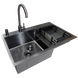 Комплект кухонной мойки Kraft&nbsp;Handmade&nbsp;- 780х480 LB&nbsp;PVD&nbsp;(3.0/1.0 мм)​​​​​​​ SM1215 фото 18
