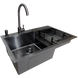 Комплект кухонной мойки Kraft&nbsp;Handmade&nbsp;- 780х480 LB&nbsp;PVD&nbsp;(3.0/1.0 мм)​​​​​​​ SM1215 фото 17